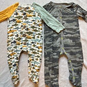 Mud Pie bamboo rompers